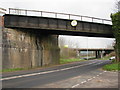 Both the railway and the new road cross the old A30