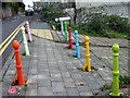 Colourful bollards