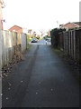 Looking from a path towards Ladywood