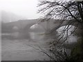 NT6323 : A misty Old Ancrum Bridge by Iain Lees