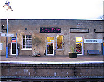 TL5479 : Rosie & Dolly shop, Ely railway station by Evelyn Simak