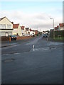 Looking from Locksley Road into Burns Road