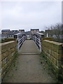 New footbridge over the River Ribble, Low Moor