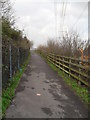 Path up to the bridge over the M3 between Boyatt Wood and Fryern Hill