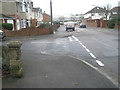 Approaching the junction of  Kipling Road and Meynell Close