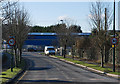 Road into Glanyrafon Industrial Estate from the east