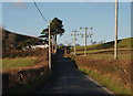 The Borth road leaving Clarach