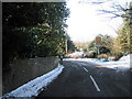 Approaching a bend in Rake Lane