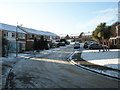 An icy scene in Chichester Close