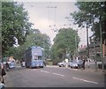 Walsall trolleybus in High Street, Bloxwich