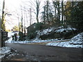 Lingering snow in Church Lane