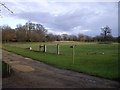 Footpath junction on Wissington Hall Estate