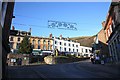 Christmas decorations, Church Street, Malvern