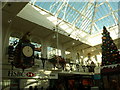 Telford: peculiar clock in the shopping centre