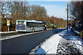 Route 1 bus turns round, Broadfield, Crawley