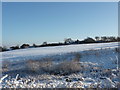 Wigley Farm, and snow covered fields