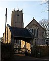 Lychgate and church, Ipplepen