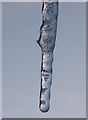 Thawing icicle