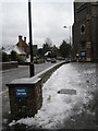 Icy conditions in the Methodist Car Park