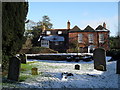 Lingering snow in the churchyard at St Mary, Shalford (6)