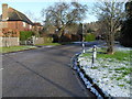 Snow on the verge in Tilehouse Road