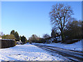 SU7574 : Slushy Christmas in the Old Bath Road, Sonning by Andrew Smith