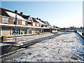 NZ5115 : Deserted car park at Marton shops on Christmas Day (view SE) by Philip Barker
