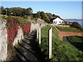 Footpath, on the cliffs above Dawlish breakwater