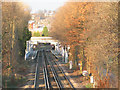 Looking down the track to Ladywell station