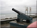 G6035 : Cannon, Strandhill seafront by Willie Duffin