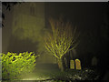 Floodlit church at Hardwick