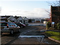 Industrial buildings next to Roman Road on the west side of Hereford