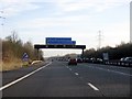 SP3782 : M6 Motorway - Approaching Junction 2, Southbound by Peter Whatley