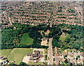 Aerial view of Kingston School and St Peter