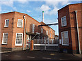 Factory gates, Thrumpton Lane