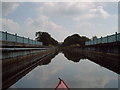 Over the aqueduct on the Basingstoke canal