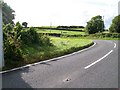 View from the acute bend on the A2 towards the junction with the Crew Road.