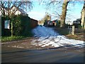 Bridleway meets road