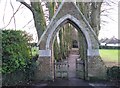 Gateway to Tillington graveyard