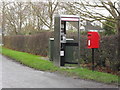 Phone box and post box in Sutton