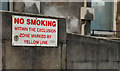 J3374 : "No smoking" sign, Belfast by Albert Bridge