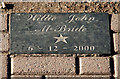 J3373 : Tree plaque, Belfast by Albert Bridge