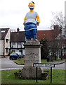 SP4871 : Dunchurch statue fancy dress 2009 / 10 by Andy F