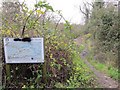 Board by the towpath