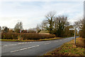 Welton to Barby road at the junction of lane to Braunston