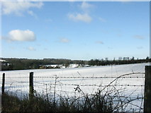 TR1952 : Snow covered field near Bishopsbourne by Nick Smith