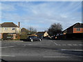 Looking across Straight Road into Ricardo Road and Meadow Way