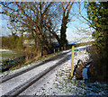 Lane crossing the River Ore