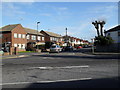 Looking across Straight Road and into Church Road