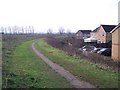 Footpath beside Church Milton Estate